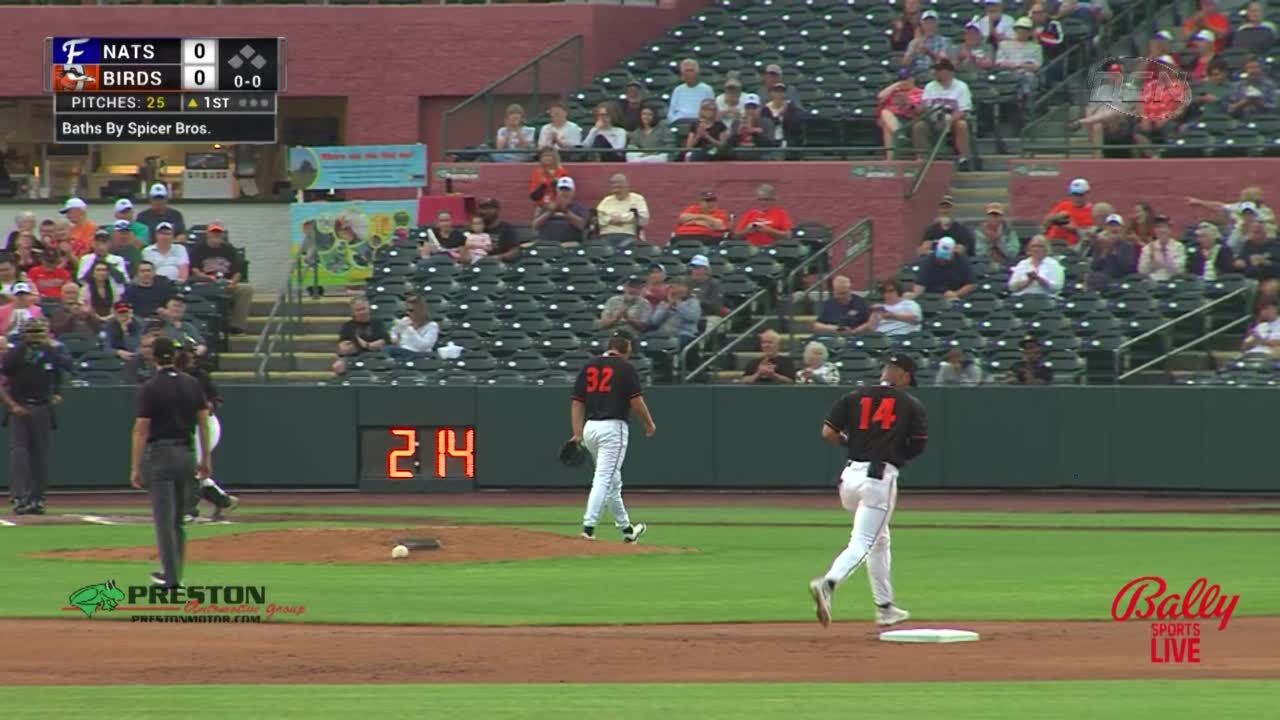 Highlights: Evan Yates Dominates On the Mound in Shorebirds 1-0 Win to Sweep Doubleheader